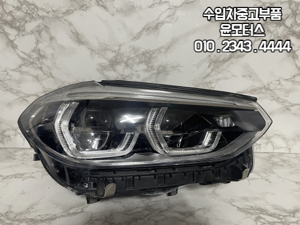 BMW G01 G02 X3 X4 LED 조수석 라이트 헤드램프 헤드라이트 (전기형)