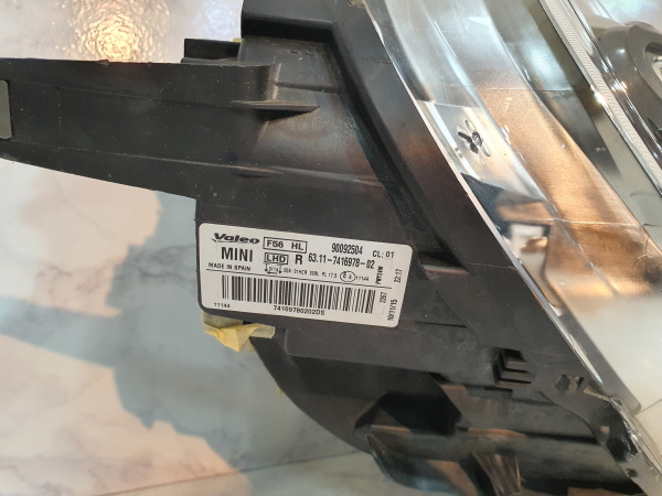 미니쿠퍼 헤드라이트 Original Mini Cooper F55 F56 F57 63.11-7494877 63.11-7494878