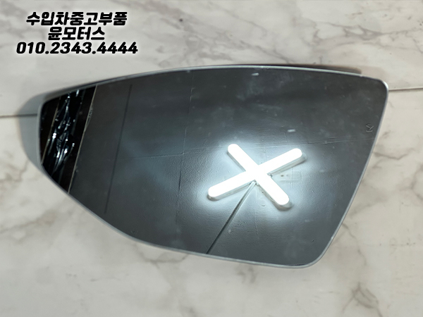 아우디 A8 4N 운전석 사이드미러 거울 유리 4N0857535B