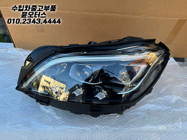 벤츠 cls 218 앞범퍼 운전석헤드램프 그릴